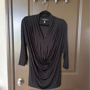 WHBM | Black Drape Tunic Top
